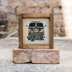 Front View. Western Decor | Boho | Hippie Soul | Wooden Signs | Small Sign Decor The WAREHOUSE Studio 